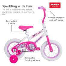 Huffy Sea Star Bicycle, 12" Wheels, Ages 3+, White - White - View 3