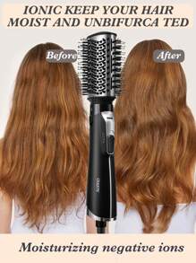 CRASTS Professional 5 In 1 Hair Dryer Hair Brush Hair Styling,Quick Dry Low Noise,With 5 Attachments For Hair Curler & Straight,3 Settings For Wind And Home& Salon Use,Hair Care Gift - EU F Type Plug(220-240V) - View 8