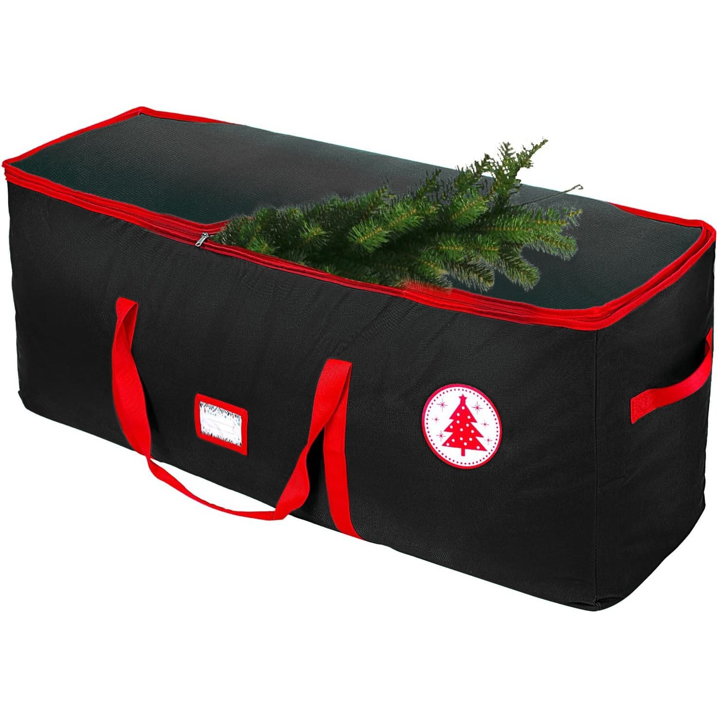 Premium Upright Christmas Tree Storage Bag - Heavy Duty 600D Canvas For Up To 9 Ft Trees