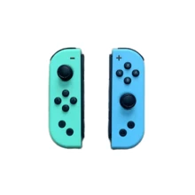 带 8 色 RGB 灯的轻型无线游戏手柄，左右键兼容 Switch/Lite/Switch OLED，带 6 轴陀螺仪、涡轮增压和振动 - 彩色 - 查看 7