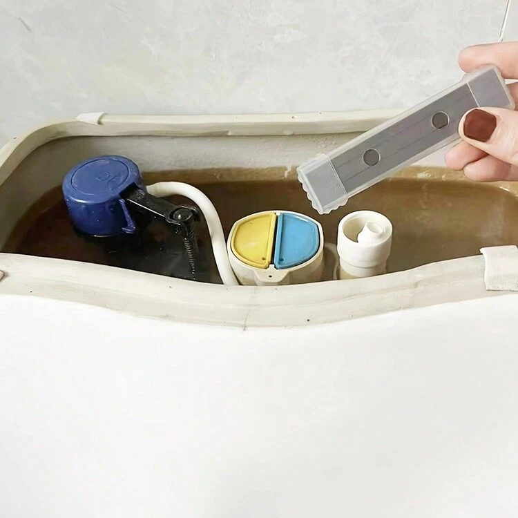 4個 磁気式トイレ掃除剤、長持ち 無添加 無汚染 セット バスルームアクセサリー バスルームツール - 黒 - 見る 4