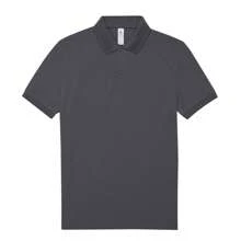 Mens My 180 Polo Shirt (Dark Grey) - 180gsm 100% Ringspun Cotton - Dark Grey - View 1