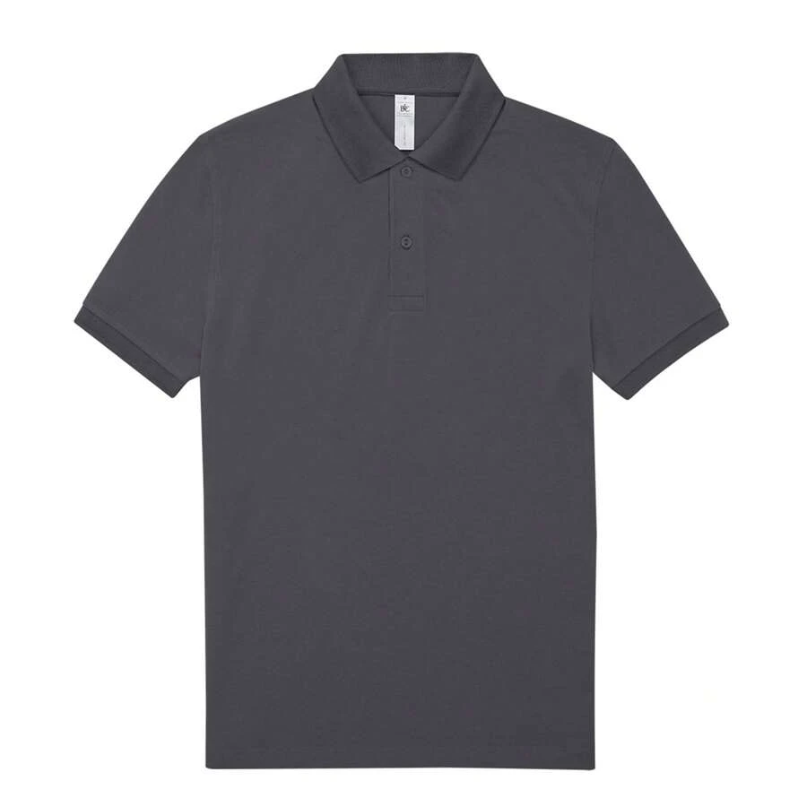Mens My 180 Polo Shirt (Dark Grey) - 180gsm 100% Ringspun Cotton - Dark Grey - View 1