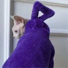 Sphynx Cat Clothes, Double-Sided Fleece Cat Sweater, Warm For Kitten In Autumn/Winter
