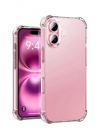 Stötsäkert silikonskal kompatibelt med 16 Pro Max ultratunt genomskinligt bakstycke kompatibelt med Apple 16 Plus ProMax 16+ 16Pro smalt skal vattentätt falltåligt reptåligt