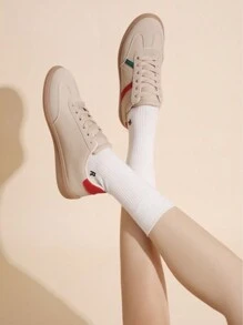 Dames Casual Platte Sportieve Schoenen, Comfortabele Alledaagse Veelzijdige Sneakers