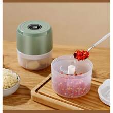 Electric Mini Garlic Chopper USB Meat Grinder - Sturdy And Durable Kitchen Tool For Crushing Garlic, Ginger, And Vegetables