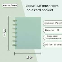 Idol Collection Album With 3-Inch Mushroom Clips, 4-Grid 20-Page Mini Photo Album DIY - Binder Photo Album - View 6