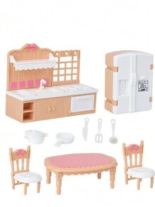 Mini Dollhouse Furniture Set, Suitable For Bedroom, Living Room And Bathroom Decor | Ideal Christmas/Halloween Gift, Dollhouse Miniatures. Mini Furniture Set, Fit For Doll House - Bedroom, Living Room, Kitchen, Bathroom Accessories - Holiday Gifts, Christmas, Halloween