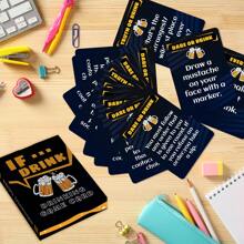 50Pcs Drinking Game Cards, Party Drinking, Funny Card Game, Fun Game For Teens Adults To Get Tipsy With Friends, Perfect For Parties Activity Family Game Night, Game Gift Halloween Outdoors Party Game, They Can Bring Laughter And Joy At Family Gatherings, As Well As Ignite Passion At Friend Gatherings - Multicolor - View 11