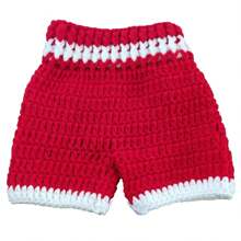 1 Set Handmade Crochet Boxing Sports Costume For Newborn Baby Photography Baby Shower Easter Gift Things For Girls/Boys - Photo Color - View 8