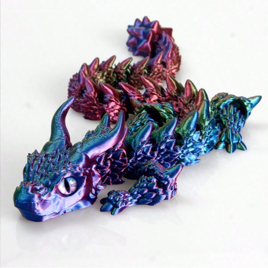 3d printed dragon flexible 3d printed fidget toys cool articulated