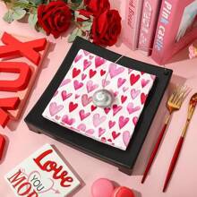 20pcs Colorful Disposable Napkins, 2-Layer Heart Printed Tissues, 13 X 13in Cocktail Napkins, Decoupage Paper For Holiday Kitchen Bathroom Wedding Party Valentine's Day Decorative Paper Napkin