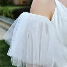 Popular Wedding Accessories, Bride Arm Decoration, Multi-Layer Mesh Arm Sleeve, Elastic Design, Elegant & Romantic Wedding Supplies