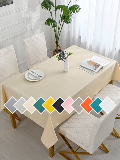 قطعة واحدة من مفرش المائدة المستطيل المُنسَّج، مقاوم للماء والبقع وللتجعد، مناسب للمطبخ وطاولات الطعام للاستخدام الداخلي والخارجي، من البوليستر، لا حاجة للكي، مقاوم للبقع، مناسب لمطاعم وحفلات ومناسبات