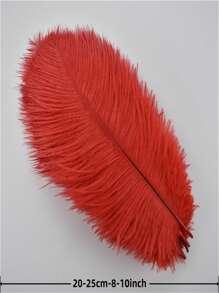 10 件/批 20.25 厘米-8-10 英寸彩色人造鸵鸟羽毛，可用于工艺品婚礼装饰手工艺品配件餐桌中心装饰嘉年华羽毛装饰 - 彩色 - 查看 2