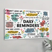 1 Pc Framed Inspirational Wall Art Print,Home Decor, School Decor, Living Room Decor & Hallway Decor, Great Motivational Gift