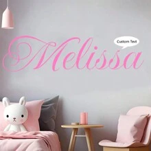 Customized Name Wall Stickers - Personalized Wall Decoration With Fancy Fonts - Baby Room Decoration Wall Decoration - Children's Room Decoration Wall Stickers Suitable For Boys' Room Decoration - Vibrant Bedroom Decoration - Instant Peeling And Pasting Name Stickers For Children's Rooms, Valentine's Day, Valentine's Day Decor Gifts Birthday Graduation