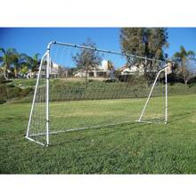 Soccer Goal 12' X 6' Football Goals W/Net Straps, Anchor Ball Training Sets - White - View 1