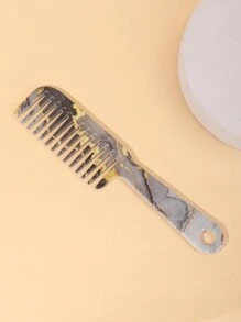 宽齿梳，长发顺发刷，带柄，适合女性，干湿两用，返校，旅行度假必备，女士发饰 - 彩色 - 查看 5