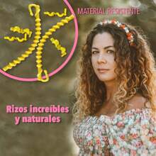 Spiral For Permanent Curls Pack Of 24 Pcs - Defined Curls Hair - 黃色 - 查看 6