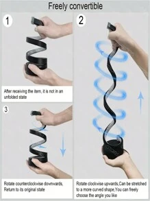 1 Stück klassische Schlangen-förmige spiralförmige LED-Schreibtischlampe - Schlafzimmer-Dekor Nachtlicht mit 3-farbiger dimmbarer Steuerung, USB-betrieben, moderne dekorative Lampe für Zuhause, Büro, Bar, Party, Schreibtisch-Beleuchtung, Mode-Lampe für das Jahr der Schlange