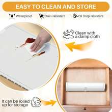 CJC Multi Food Warming Mat,Foldable Food Warming Mat Portable Electric Warming Tray Premium Silicone Nano-Material Food Warmers For Parties, 5s Rapid Heating,9mm Anti-Scald Upgrade,24H Heating By Appointment,With 2M Power Cord & 1 Cleaning Cloth + 2 Heat-Insulated Hand Clips, Cable Upgraded Graphene Full Surface Heating Warming Tray Easy To Clean, Store, And Use For Potlucks, Parties, Outdoor Events And Daily Life Use - US A Type Plug(110-127V) - View 4
