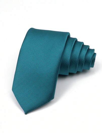 ZLQ&GOU 1 قطعة ربطة عنق رجالية أنيقة ذات لون أحادي للزي الرسمي والكاجوال