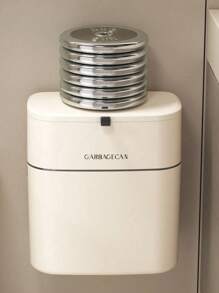 1pc Slimline Wall Mounted Trash Can - High-Capacity, Aesthetically Design With Lid - Space-Saving Garbage Can For Home Use - Perfect For Living Room, Toilet, And Kitchen - Multicolor - View 5