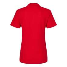 Gildan Womens/Ladies Pique Soft Touch Polo Shirt (Cherry Red) - 177gsm 100% Ringspun Cotton - Red - View 2
