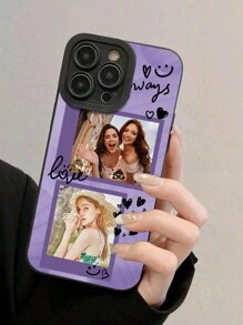 1 Stück Angepasste hochauflösende bedruckte matte schwarze Silikonhülle mit Linsenschutz, kompatibel mit iPhone 16 Pro Max/16 Pro/15 Pro Max/14 Pro Max/13 Pro Max/A12/A13/A14/A15/A52/A54/A55/13C, OPPO A15/A17, Honor X6a/X7b/X8b/X6, S23 Ultra/S24 Ultra/A52s
