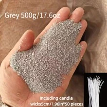 100g/500g/1000g 珍珠蜡烛沙套装 - 可再填充蜡，DIY 蜡烛制作套件，包含 50 个灯芯，珠状蜡烛填充制作套件，（提示：蜡烛灯芯放在沙蜡包装袋中） - 彩色 - 查看 26