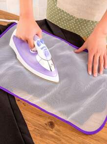 1 Set Premium PE Eisen Schuhüberzug Hitzebeständiger Bügeleisen Schutz + Bügeltuchauflage, passend für alle Bügeleisen, langanhaltend Thermoschutz für Zuhause, Wohnung & Reinigungen, verhindert Brandflecken & verlängert die Lebensdauer des Bügeleisens, Wäscheaccessoires | Federbefestigung | Superglattes Oberflächenfinish
