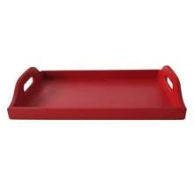 Low Edge Coffee Corner Tray - Red - View 4
