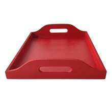 Low Edge Coffee Corner Tray - Red - View 2