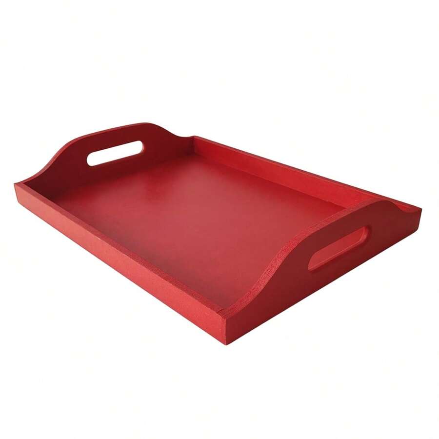 Low Edge Coffee Corner Tray - Red - View 1