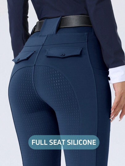 ROYALS MATTINI Women's Equestrian Riding Pants, Jodhpurs, Full Seat Silicone Grip Anti-Slip Abrasion Resistant, Women Horse Riding Breeches With Pockets, Suitable For Equestrian Sports, Quick Dry