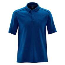 Mens Endurance HD Polo Shirt (Azure/Black) - 200gsm 100% Polyester - Navy Blue - View 1