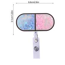 New Quicks Plastic Badge Holder With Retractable Cord, Interesting Nursing And Medical Staff ID Badge Clip Suitable For Teachers And Office Workers, Automatically Retractable, Sturdy Nylon Cord, Great Gift For RN, CNA, ER Personnel,School Supplies,Back To School - Multicolor - View 15