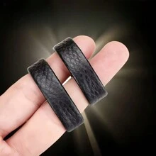 10 件黑棕色环扣带夹调节器男士腰带配件秋冬配饰万圣节服装，适合青少年、青年、男士、休闲、户外、运动、度假、毕业礼物、生日、日常穿着 - 彩色 - 查看 2