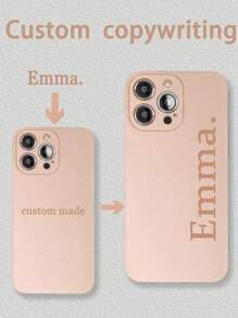 1pc Customized Name Phone Case, Personalized Name Design IPhone Phone Case, Customized Name IPhone Phone Case, Personalized Phone Case, Custom Image Phone Case, Anniversary Gift, Valentine's Day Gift, Birthday Gift, Wedding Gift, Mother's Day Gift, Father's Day Gift, Best Friend Gift, Compatible With Iphone 11/12/13/14/15promax