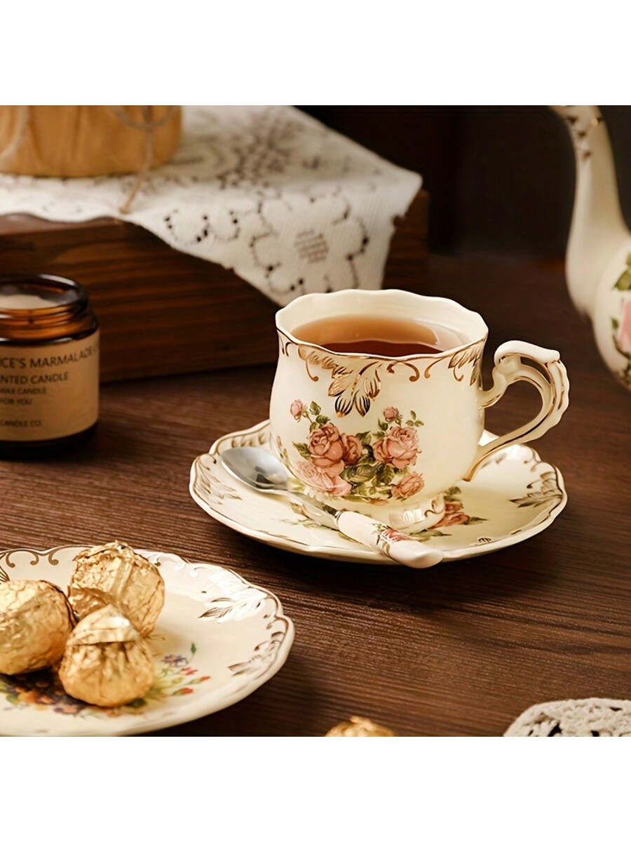 مجموعة كوب وصحن الشاي 2 مجموعة/ 6 مجموعة، مجموعة أ...