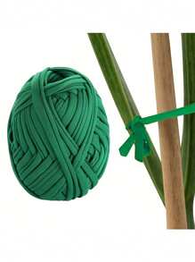 1-3pcs Plant Ties, Flexible Green Garden Twine, Soft Stretchy Plant Support String For Climbing Plants & Lawn Care, Bamboo Cane Wrap Support Accessories, For Garden Office And Home Cable Organizing, Craft Supplies