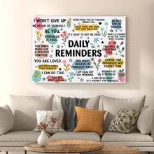 1 Pc Framed Inspirational Wall Art Print,Home Decor, School Decor, Living Room Decor & Hallway Decor, Great Motivational Gift