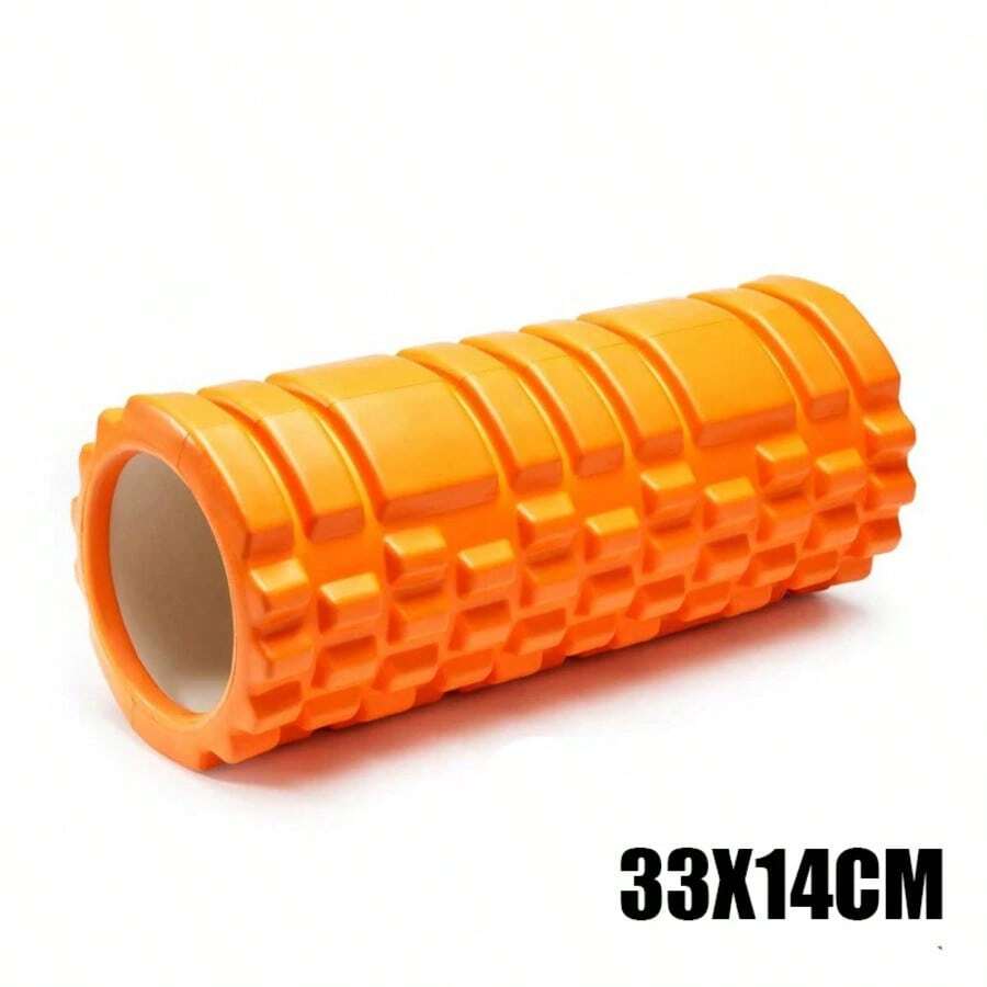 33cm Yoga Column Foam Axis Massage Roller Muscle Back Muscle  MassageThe Grid Back Training Set Shipping - Orange - View 1