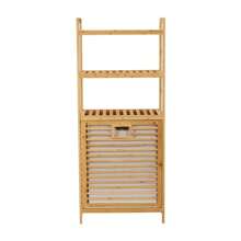 Living And Home Freestanding Bamboo Laundry HamperLaundry Baskets Back To School - Three-tier 50cm W X 30cm D X 119cm H - View 7