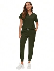 手术服女手术服套装护士美容院工作服临床手术服上衣裤子套装水疗医生护理临床套装