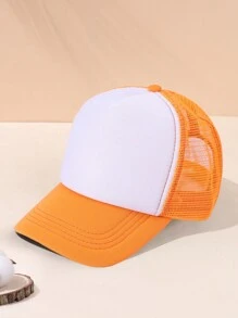 2pcs/1pc Multiple Colors Casual Game Console Stitching Mesh Baseball Cap, Sun Protection Comfortable Breathable Cap For Summer Holiday Outdoor Traveling Boys And Girls Accessories