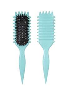 Hair brushes-EU Bộ 4 lược tạo kiểu tóc xoăn - Bao gồm lược tạo kiểu, lược viền tóc, lược tạo độ phồng và lược đuôi nhọn, thích hợp để làm mượt tóc xoăn, chia ngôi và tạo kiểu tóc suôn mượt, dùng được tại nhà và salon. - Nhiều màu - Xem 17