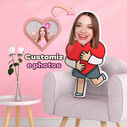 Double-Sided Printed Decorative Throw Pillow - Zippered, Washable Unique Shaped Cushion, Suitable For Home Decor, Car, Bed, Sofa, Unique Gift Idea, Suitable For Adults And Ages 14+, All Season, No Battery Or Power Required